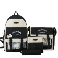 Rucksack Set 4 Stück Large Capacity School Teenager Bücher tasche für Mädchen Netter Studenten rucksack