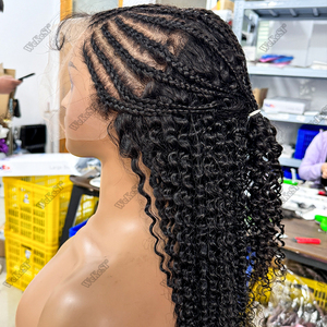 Super Natural Glueless <span class=keywords><strong>trenza</strong></span> pelucas frente <span class=keywords><strong>de</strong></span> encaje <span class=keywords><strong>de</strong></span> <span class=keywords><strong>cabello</strong></span> humano, Peluca <span class=keywords><strong>trenza</strong></span> África peluca <span class=keywords><strong>con</strong></span> Frontal - Product Image 2