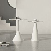 Table basse en métal granit arabe simple et vintage avec tabouret d'appoint en fer bas, ensemble de meuble TV pour salon et salle à manger