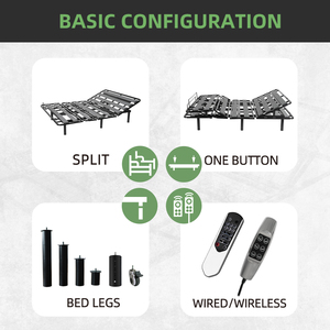 <span class=keywords><strong>Letto</strong></span> <span class=keywords><strong>Elettrico</strong></span> Regolabile Tanhill per Casa di Cura con Funzioni Pieghevoli e Reclinabili, Telaio in Metallo per Uso in Camera da <span class=keywords><strong>Letto</strong></span> - Product Image 6