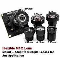 Cámara Industrial IMX678 60fps 4K, Módulo con Protocolo UVC, Sin Controladores, Interfaz Tipo-C, Lente M12 con Montura S, Compatible con Detección Facial
