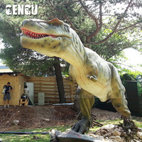 Okullar anaokulları için elektrikli dinozor Robot Daycares kamu yerlerde havaalanları alışveriş merkezleri için Metal Park nosaurus Park