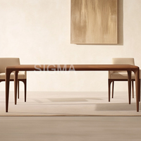 Ensemble table et chaises de salle à manger modernes personnalisables Sigma 2026 avec fauteuils rembourrés à dossier ouvert pour la maison et la restauration