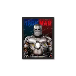 Vendita calda Marvel Series Hero Iron Man 3D lenticolare Flip Anime Poster per regalo pubblicitario