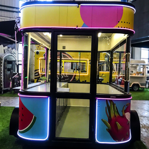 Remorque alimentaire électrique avec équipement de friture, couleur et taille personnalisables, chariot mobile durable pour la vente de snacks de rue - Product Image 1