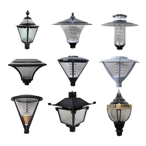 Lampadaire solaire LED d'extérieur 2700K blanc chaud IP66, corps en fer, abat-jour en verre, AC 220V, montage encastré, détecteur de mouvement - Product Image 2