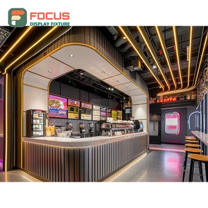 ตู้โชว์ร้านกาแฟขนาดใหญ่ ตู้โชว์ไม้ลามิเนตสำหรับร้านค้าปลีก ตู้โชว์ร้านกาแฟเชิงพาณิชย์ - Product Image 4