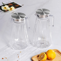 Pichet à infusion de thé et de fruits en matériau PC le plus vendu bouteille d'eau infuseur de fruits pot de jus en plastique pichet à eau