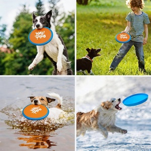 AFP Interactive Outdoor Fetch Pet Toy 2-in-1 <strong>Dog</strong> Flying Disc <strong>Foldable</strong> Lightweight Nylon TPU Round Flying Disc For Daily Exercise - Product Image 3