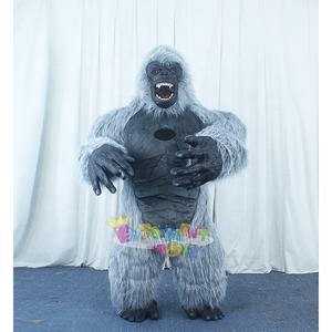 Fantasia inflável de mascote gorila macaco, fantasia de mascote de anime personalizada king kong 2.2/2.6/3m, fantasia de carnaval para um