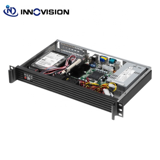Compact 1U Aluminum Alloy Rack Mount Server Case 250mm RX1250 Mini-ITX Form Factor with Power Supply Stock Product
