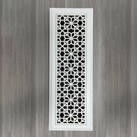 Grille de retour d'air décorative en alliage d'aluminium sur mesure avec motifs découpés artistiques
