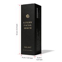 Boîte d'emballage cosmétique personnalisée de luxe avec logo pour huile essentielle pour le visage, sérum, boîte en papier imprimée, emballage en carton pliable, fabricant OEM