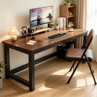 ZYCY Bureau d'ordinateur portable au design moderne avec structure en bois, station de travail facile à assembler, durable, personnalisable, table de salle à manger ou de bureau pour la maison