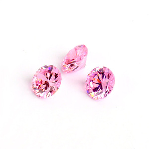 Pierre de zircon synthétique ronde de qualité AAA, strass coloré à dos plat pour nail art, pierre en vrac - Product Image 4