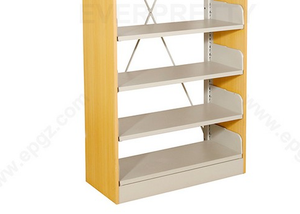 <span class=keywords><strong>Bibliothèque</strong></span> Simple <span class=keywords><strong>Bibliothèque</strong></span> Latérale avec Hauteur Réglable <span class=keywords><strong>Étagère</strong></span>s <span class=keywords><strong>En</strong></span> Métal et Cadre Extérieur <span class=keywords><strong>En</strong></span> <span class=keywords><strong>Bois</strong></span> Offre Spéciale <span class=keywords><strong>Bibliothèque</strong></span> Meubles Double Face - Product Image 2