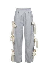 스트리트웨어 패치 워크 리본 스포츠 바지 조거 힙합 여성 바지 하렘 느슨한 하이 웨이스트 캐주얼 바지 스웨트 팬츠 - Product Image 6