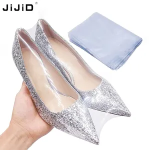 Zapatos de mujer JIJID, zapatos de estilo para caminar de manga retráctil de PVC, bolsa termorretráctil, zapatos para hombres, película termorretráctil