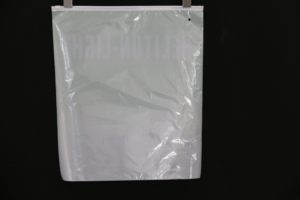 Promosyon gri Tote PE plastik hediye çantası ucuz fiyat bakkal alışveriş çantası butik giysi ayakkabı çorap kürk mal için - Product Image 4