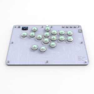 TOPWOLF Leverless All-Button Arcade Stick 16Keys <b>Controller</b> for Fighting Games Compatible with PC/Switch/Steam/Sony Consoles - Product Image 4
