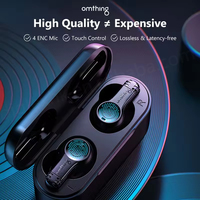Audífonos Intrauditivos 1MORE Omthing TWS, Bluetooth 5.0, Control Táctil, 4 Micrófonos ENC, Indicador LED de Batería, Manos Libres, Chipset BES y JL