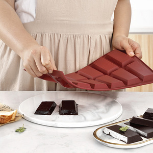 Hy Silicone 12 khoang financier khuôn cho nướng năng lượng thanh sô cô la thanh khuôn - Product Image 2