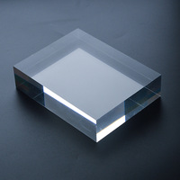 Blocs Acryliques Massifs Transparents Personnalisés, Bases Présentoirs en Perspex Lucite, Cubes Acryliques Cristal Transparents, Rehausseurs de Présentation