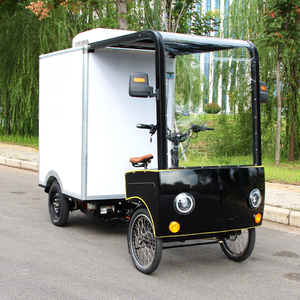 Quad à quatre roues, camion à pneus larges, <span class=keywords><strong>vélo</strong></span> cargo à pédales, <span class=keywords><strong>vélo</strong></span> électrique pour la livraison de pizzas, fourgonnette de livraison, scooter à 4 roues pour adultes - Product Image 1