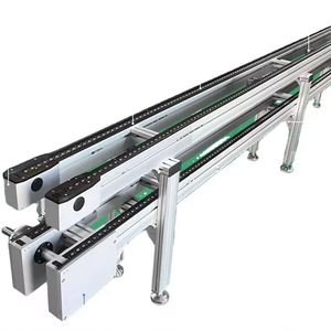Pallet Conveyor System Lithium Battery Production Line Stainless Steel Timing Conveyor Double Speed Chain Conveyor Adjustable - Product Image 1