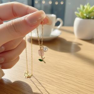 Collane di fascino chiave iniziale fatte a mano per bambini e donne moda oro graziosi gioielli in acciaio inossidabile vendita all'ingrosso - Product Image 3