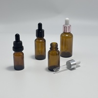 Vente en gros 10-120ml Bouteille d'huile capillaire vide de qualité supérieure avec bouchon à vis rose-doré et pipette pour les sérums de croissance de la barbe des cheveux
