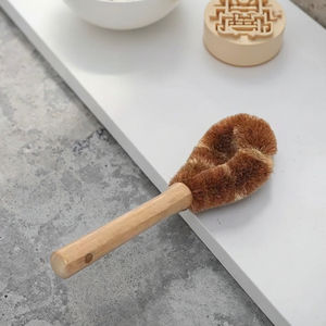 Spazzola a manico lungo in legno antiaderente grasso antiaderente per la <span class=keywords><strong>pulizia</strong></span> del bagno e della toilette confezionata in scatola per piatti per uso a pavimento - Product Image 5