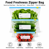 Bolsa con Cierre de Seguridad de PE de Grado Alimenticio, Personalizable con Impresión, de Bajo Precio y Alta Calidad, para Almacenamiento de Ensaladas y Alimentos para Bebés