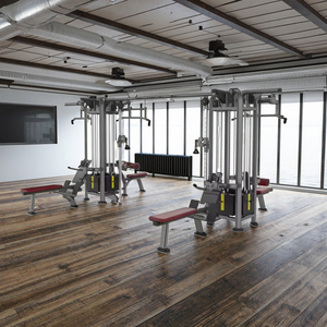 스쿼트 및 크로스 오버 기능이있는 남녀공용 8 스테이션 다기능 트레이너 종합 체육관 기계 운동용 싱글 포드 - Product Image 4