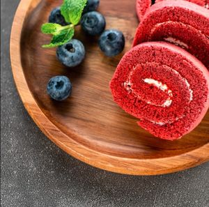 Eco-Friendly Round 4 Pack Acacia Wood Dinner Tray Snack And Dessert <strong>Plate</strong> Set For Weddings And Parties - Product Image 2