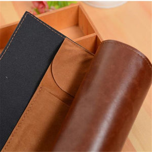 ヴィンテージヨーロピアンレトロトレジャーマップレザーペンシルバッグプラガブルペン収納バッグスケッチ色鉛筆ボリューム大容量 - Product Image 6