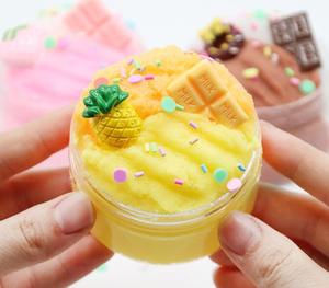 M031 ciambella cioccolato fragola ananas nuvola melma argilla colorata bomboniere crepa uno scherzo per bambini e adulti - Product Image 4