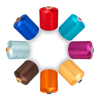 Welong Fil de polyester teint en dope de haute qualité Fil de polyester de teinture texturé 167dtex/48f DTY