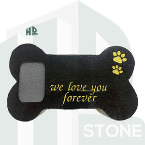 Хит продаж, простой дизайн, черный гранитный Мемориальный надгробный камень для домашних животных, ручной резной гранитный надгробный камень для домашних животных - Product Image 2