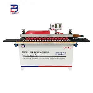 LB802 Woodworking Mini automatic PVC edge bander MDF panel furniture wood edge banding machine price