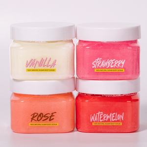 Exfoliante Corporal Personalizado de Vainilla, Fresa, Rosa y Sandía con Etiqueta Privada OEM y Bajo MOQ - Product Image 3