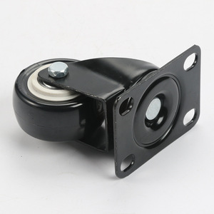 Universal Caster 2 Inch Polyurethane Swivel Wheel Plate Mount Industrial Furniture Wheels Plain Bearing Easy Installation - Product Image 3