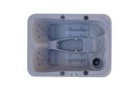 Bain à remous ROTO moderne de luxe avec éclairage LED, grande capacité pour 3 personnes, massage extérieur