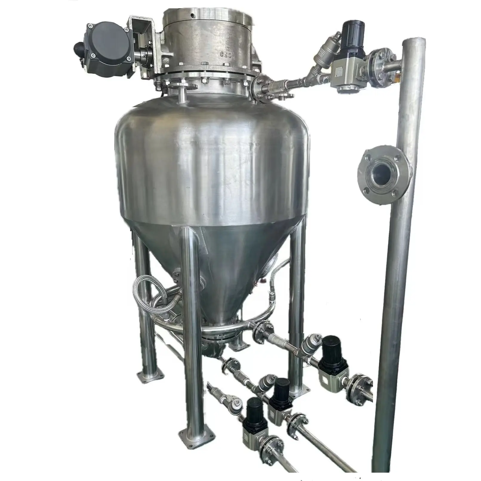 Reliable Efficient Dense Phase Pneumatic Positive Pressure Conveyors For Cocoa milk Cement powder Dry Fly Ash