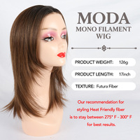 Perruques Lace Front Glueless Julianna en Fibre Futura Haute Qualité Résistante à la Chaleur, Base Mono, Cheveux Synthétiques Bouclés, Monofilament HD