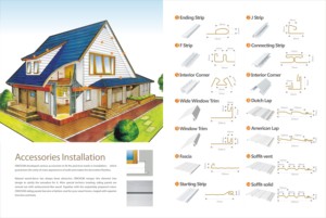 Chi Phí Thấp PVC Vinyl Siding Soffit Cho Ngoài Trời Lợp Trang Trí - Product Image 4