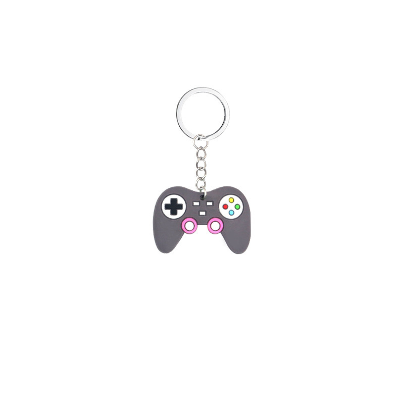 Gray gaming keychain