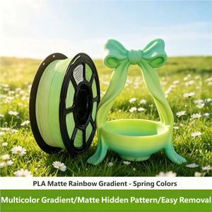 3D Printing Filament PLA Matte <b>Rainbow</b> Gradient 1.75mm Universal 1kg for Bambu <b>Lab</b> Creality - Product Image 3