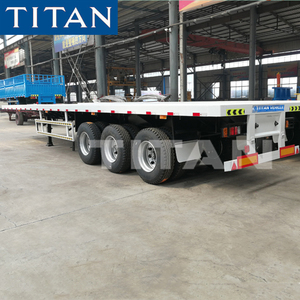 Phẳng <span class=keywords><strong>Semitrailer</strong></span> Bán 40 Chân Tri Trục Phẳng Bán <span class=keywords><strong>Trailer</strong></span> - Product Image 2