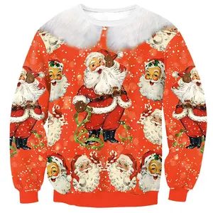 Maglione da uomo con LOGO personalizzato all'ingrosso pullover in maglia Jacquard maglieria girocollo lavorato a maglia brutto maglione natalizio